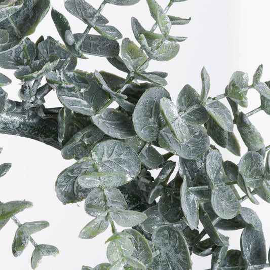 Large Frosted Eucalyptus Candle Wreath - PLAINLY DOES IT