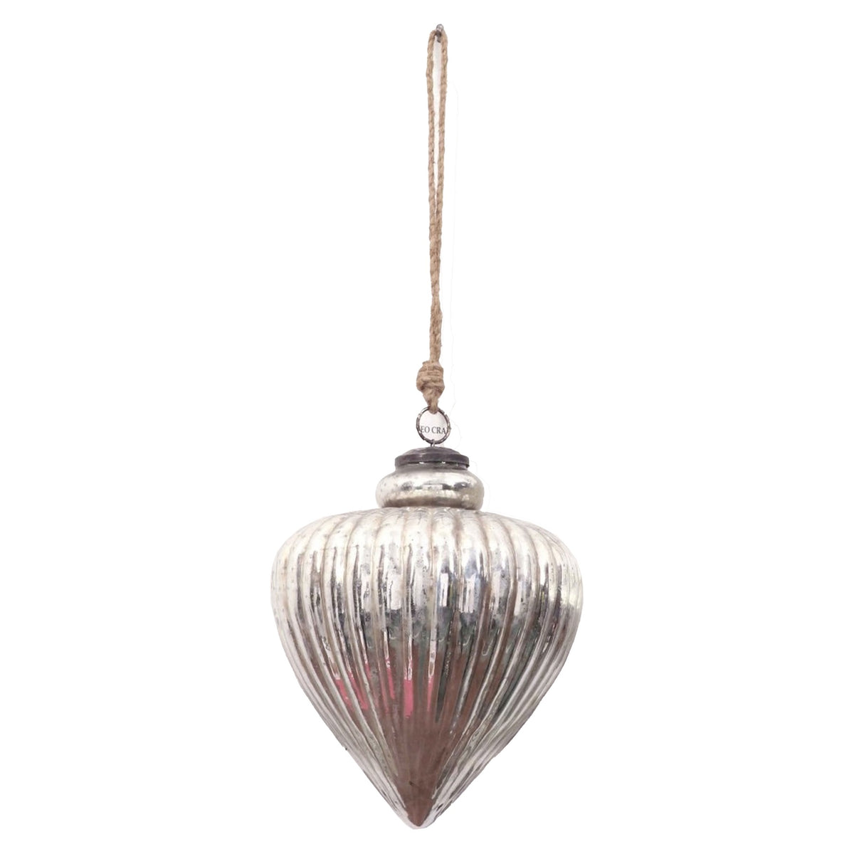 The Noel Collection Antique Silver Large Vallupe Bauble - PLAINLY DOES IT