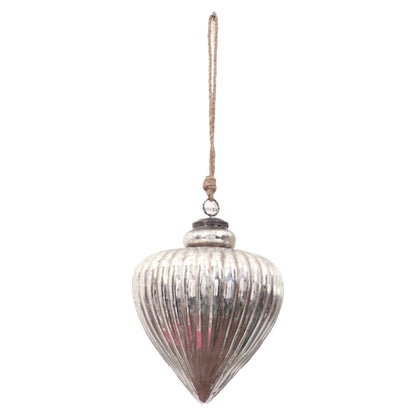 The Noel Collection Antique Silver Large Vallupe Bauble - PLAINLY DOES IT