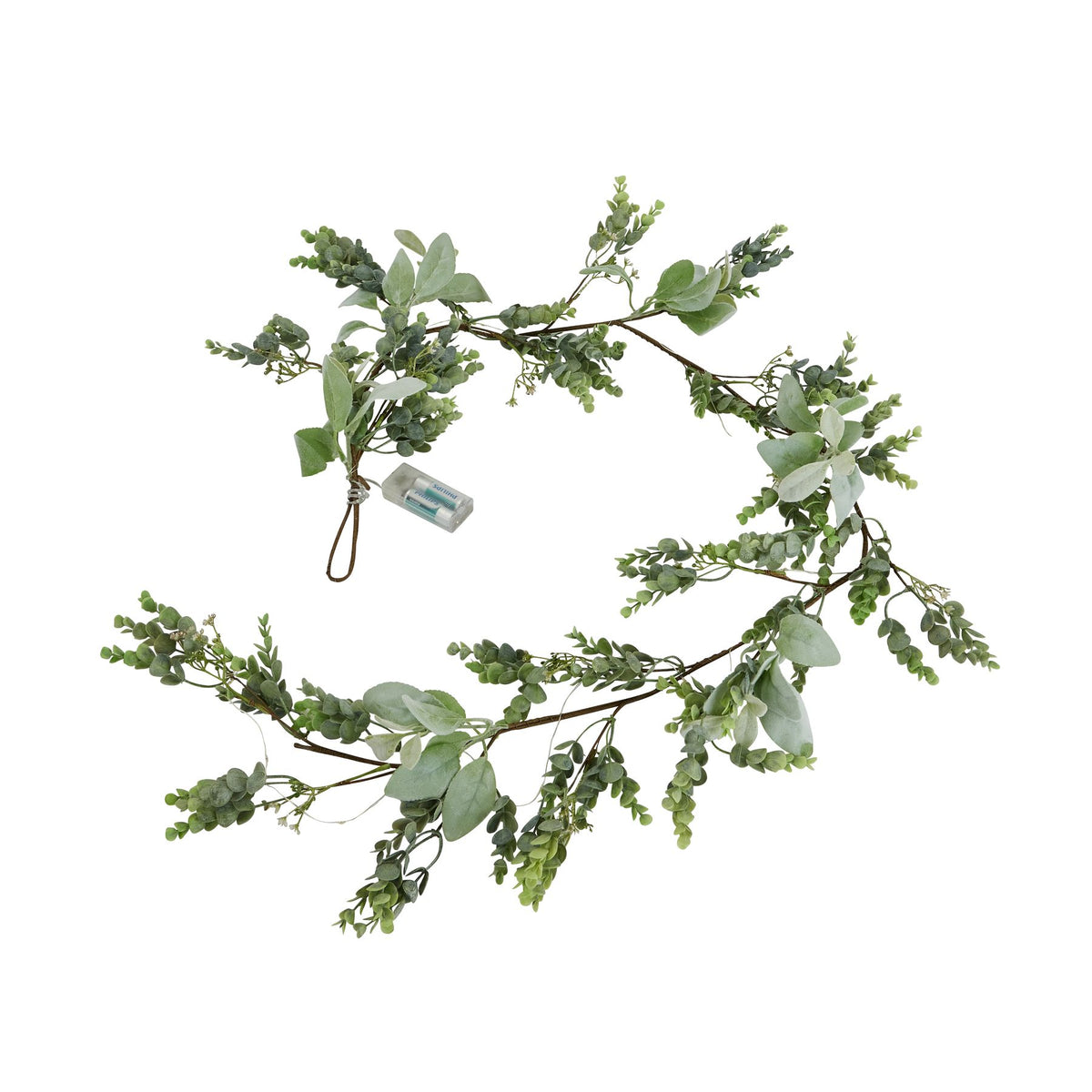 Winter Garland With Eucalyptus And Lambs Ear - PLAINLY DOES IT