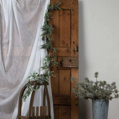 Winter Garland With Eucalyptus And Lambs Ear - PLAINLY DOES IT