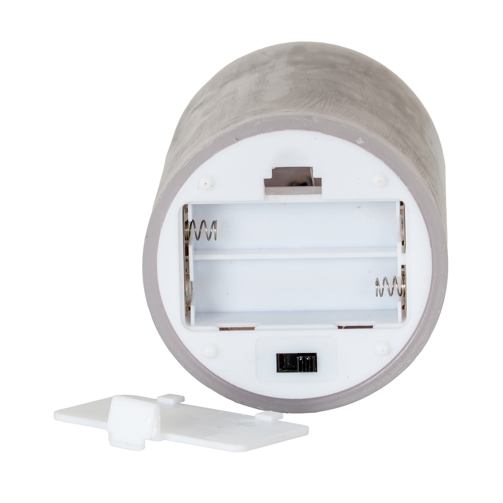 Luxe Collection Melt Effect 3x6 Grey LED Wax Candle