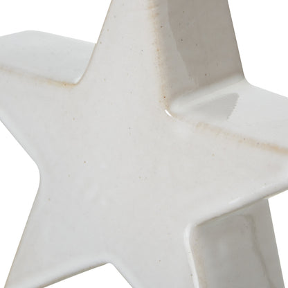 Small Ceramic Standing Star Decoration - PLAINLY DOES IT