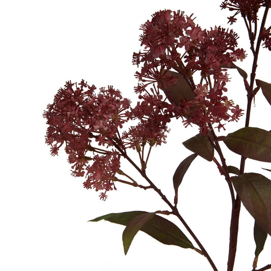 Medium Burgundy Faux Smokebush Stem - PLAINLY DOES IT