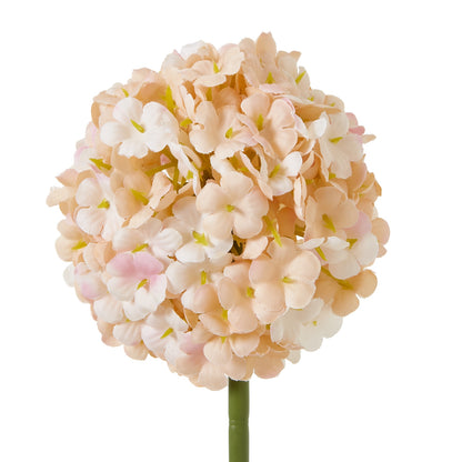 White and Apricot Faux Allium Stem, 56cm