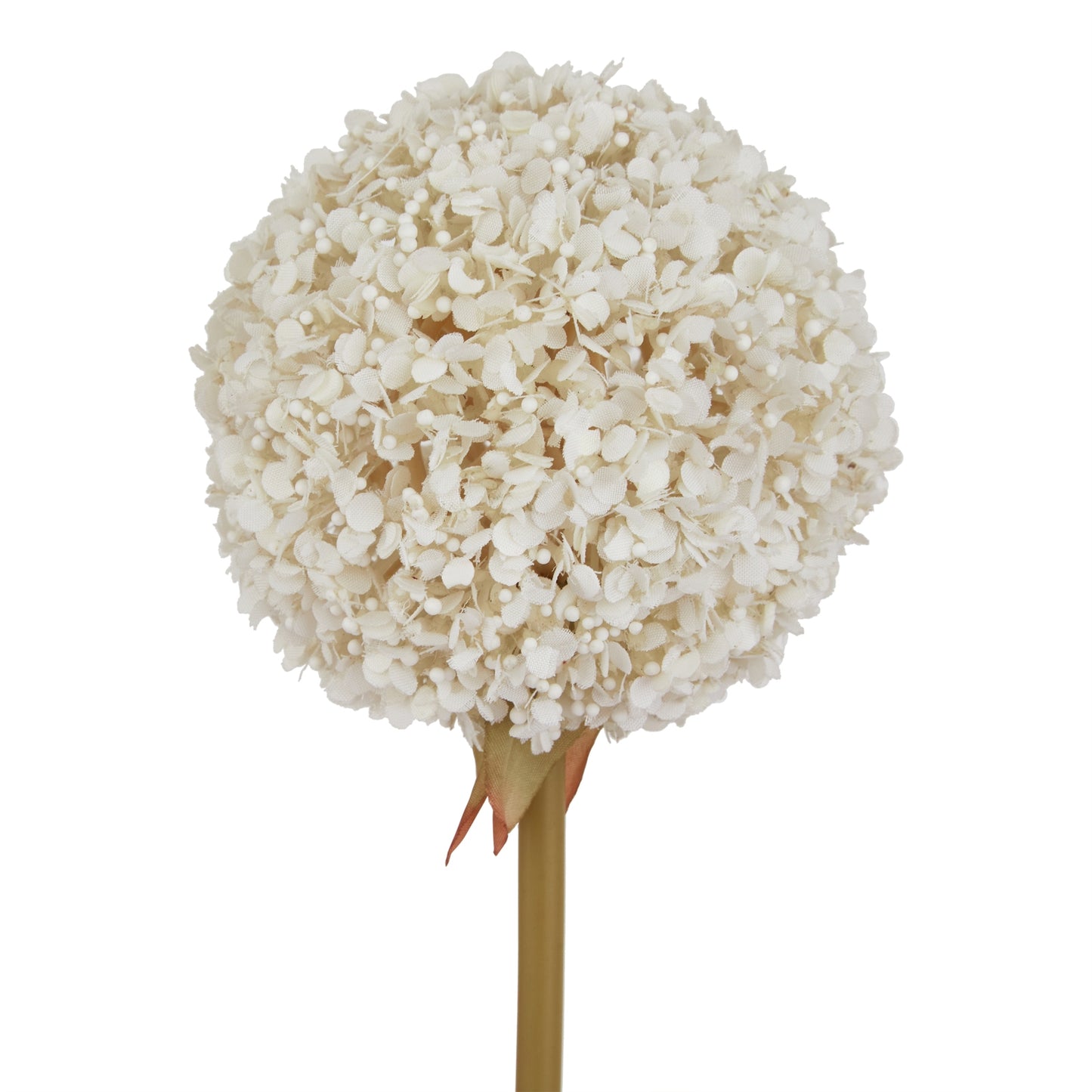 White Faux Allium Stem, 66cm