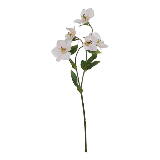 Pale Apricot Faux Hellebore Stem - PLAINLY DOES IT