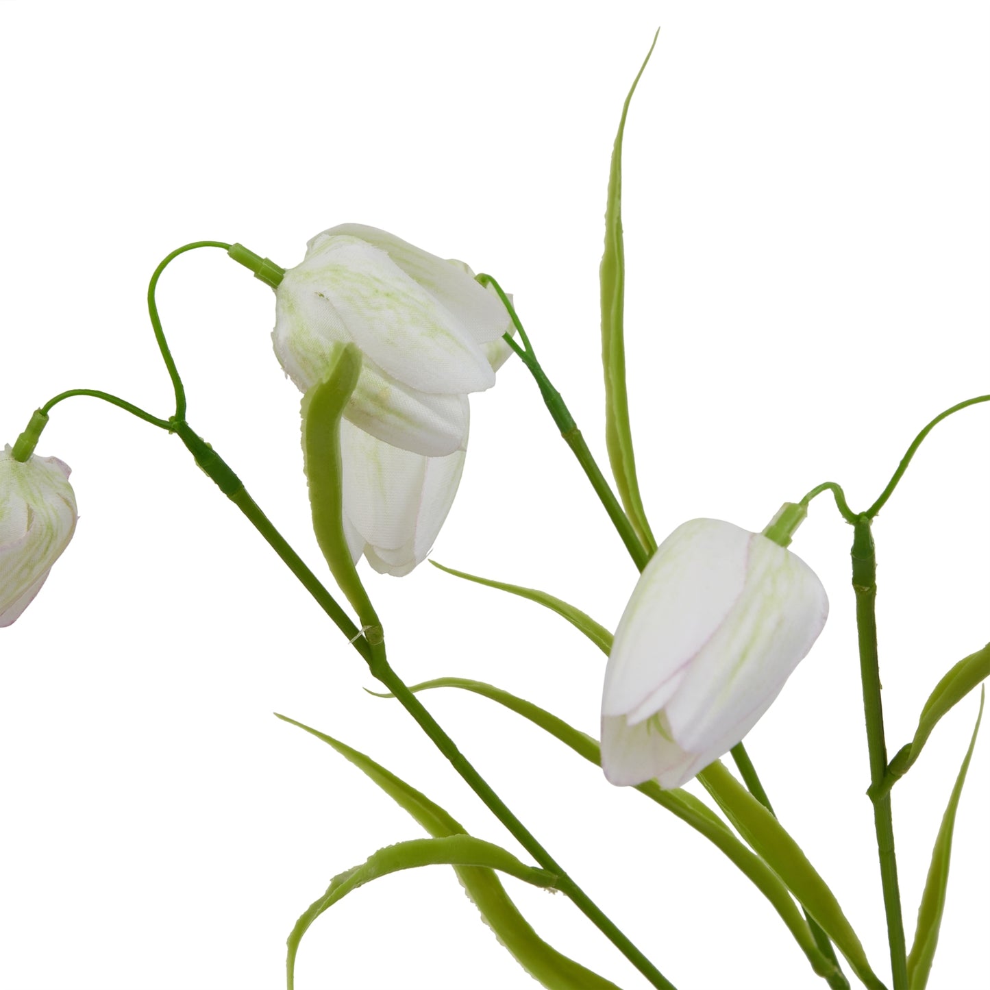 White Faux Fritillaria Stem, 58cm