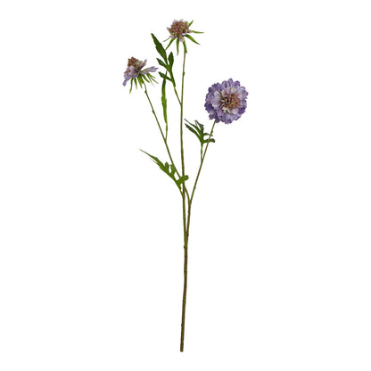 Purple Faux Scabious Stem, 65cm