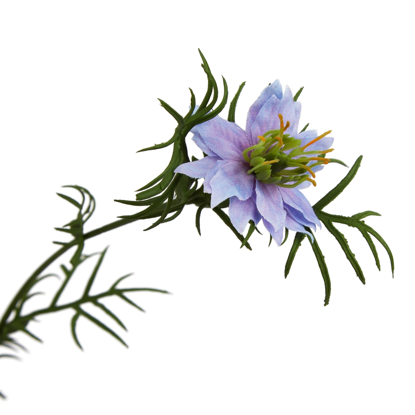 Purple Faux Nigella Love-in-a-Mist Stem, 68cm