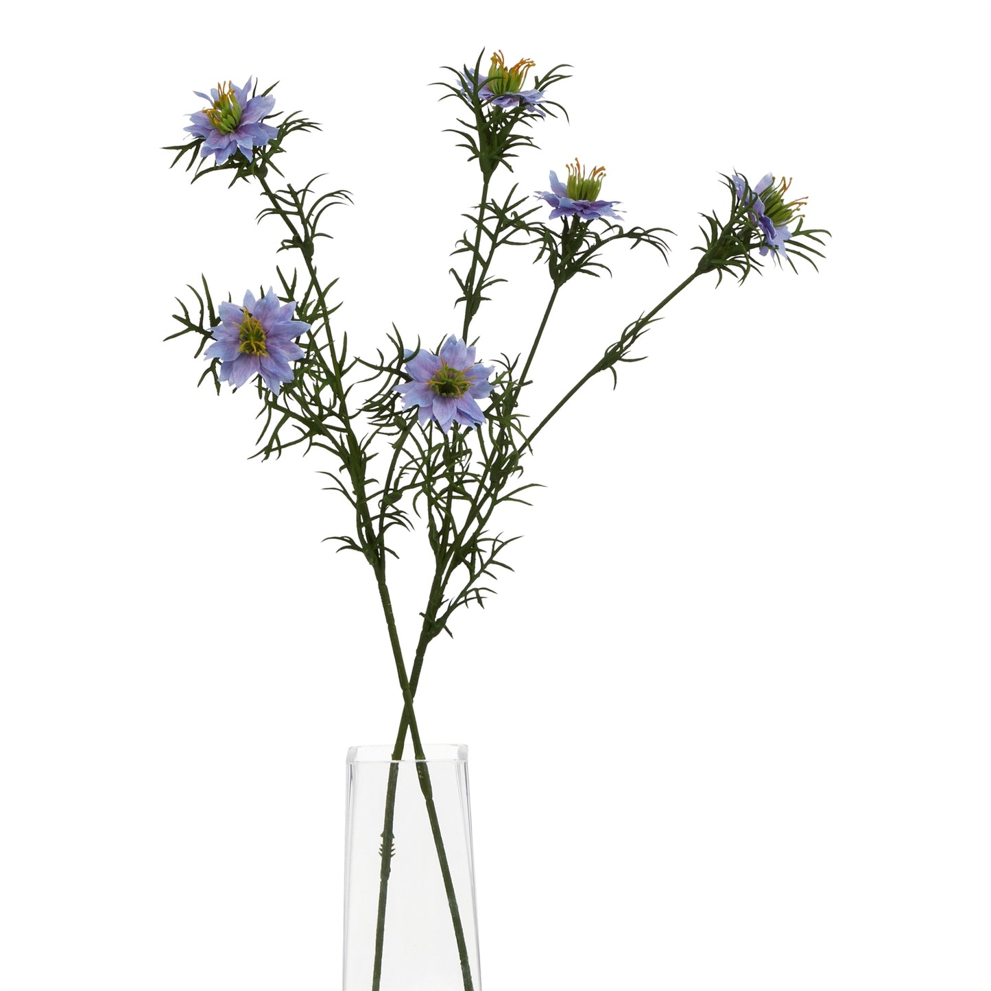 Purple Faux Nigella Love-in-a-Mist Stem, 68cm