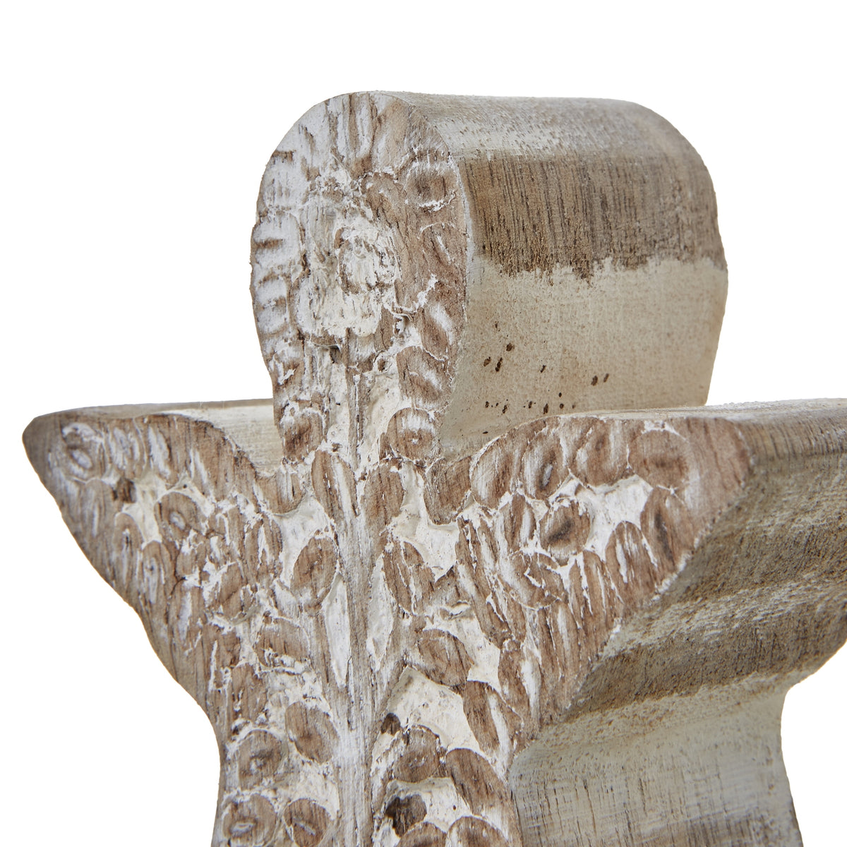 White Wash Collection Patterned Angel Decoration - PLAINLY DOES IT