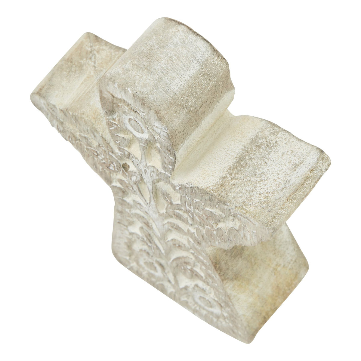 White Wash Collection Patterned Large Angel Decoration - PLAINLY DOES IT
