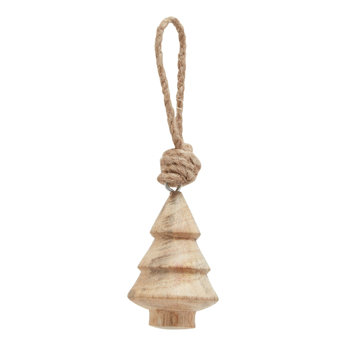 Natural Hand Turned Wooden Tree Bauble - PLAINLY DOES IT
