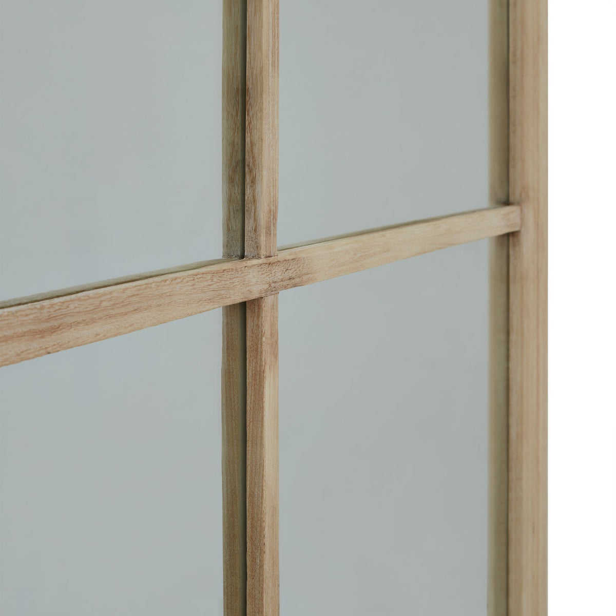 Washed Wood XL Window Mirror - PLAINLY DOES IT