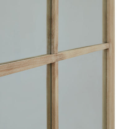 Washed Wood XL Window Mirror - PLAINLY DOES IT