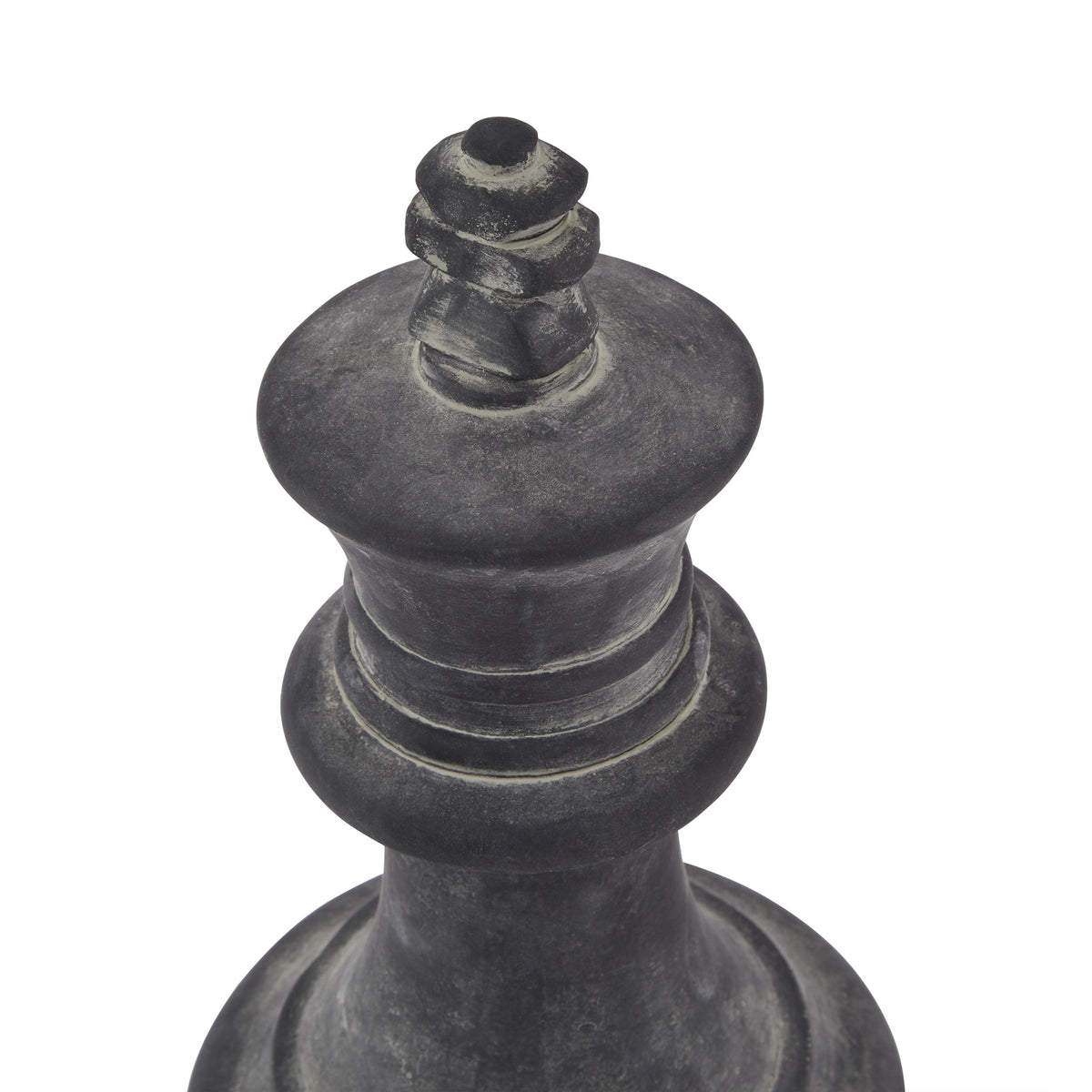Amalfi Grey Ceramic King Chess Ornament