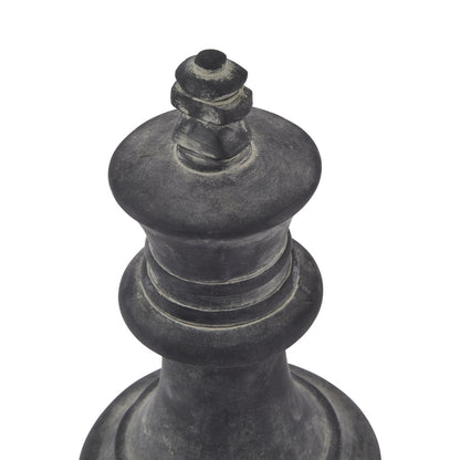 Amalfi Grey Ceramic King Chess Ornament