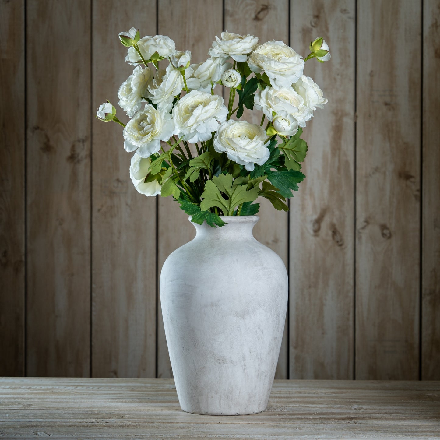 Apricot Faux Ranunculus Stem, 50cm