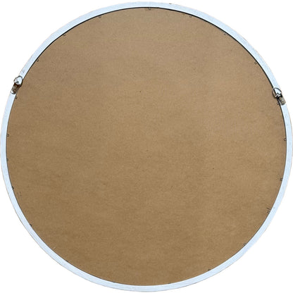 Washed Wood Framed Beaded Mirror - PLAINLY DOES IT