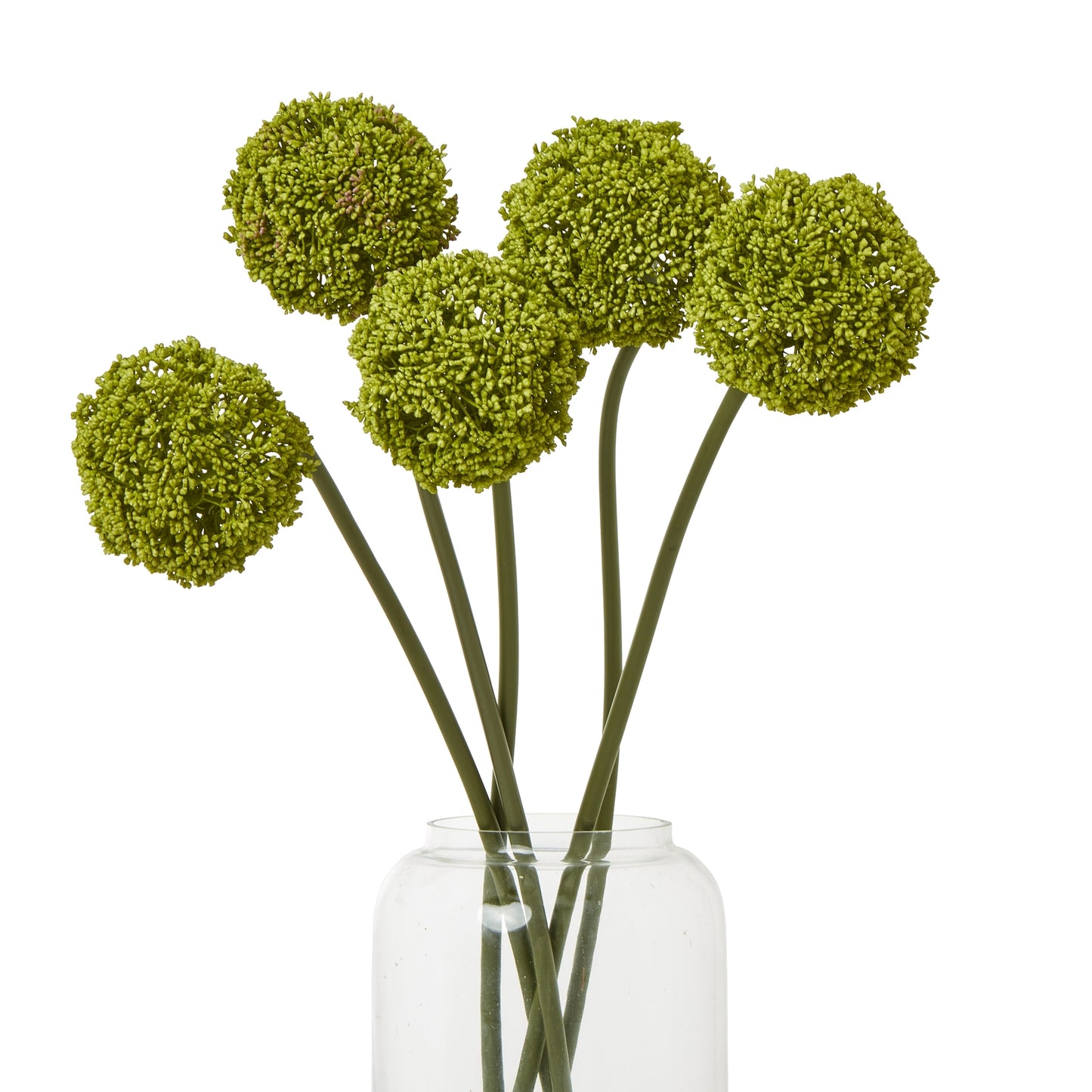 Green Faux Allium Stem, 75cm