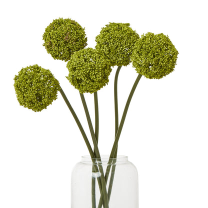 Green Faux Allium Stem, 75cm