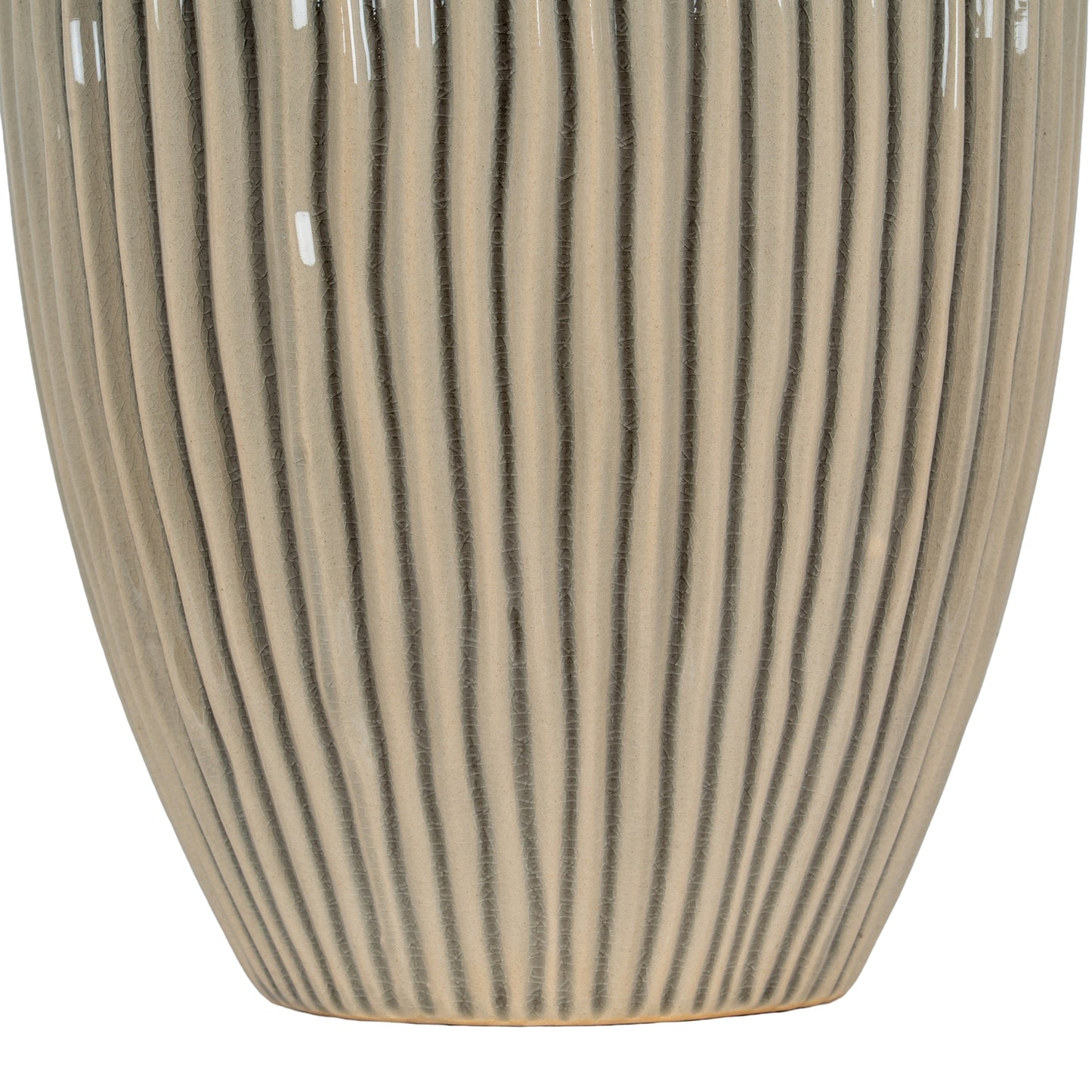 Pallida Collection Large Striped Vase