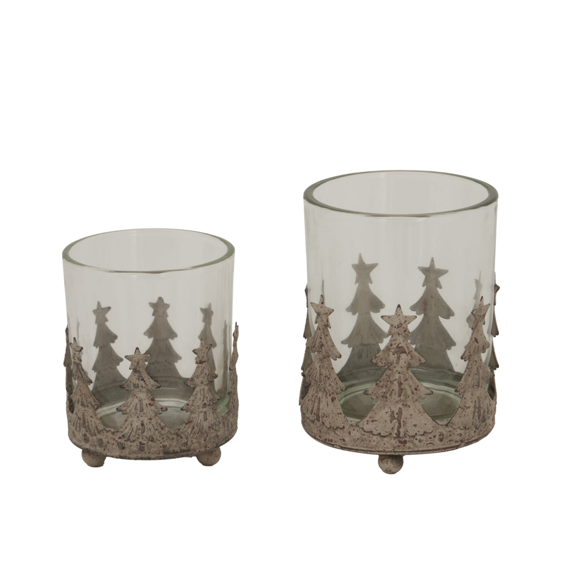 Rustic Glass Candle Holder - PLAINLY DOES IT