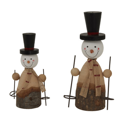 Large Rustic Snowman - PLAINLY DOES IT