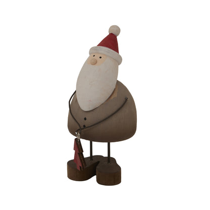 Rustic Santa With Tree Decoration - PLAINLY DOES IT
