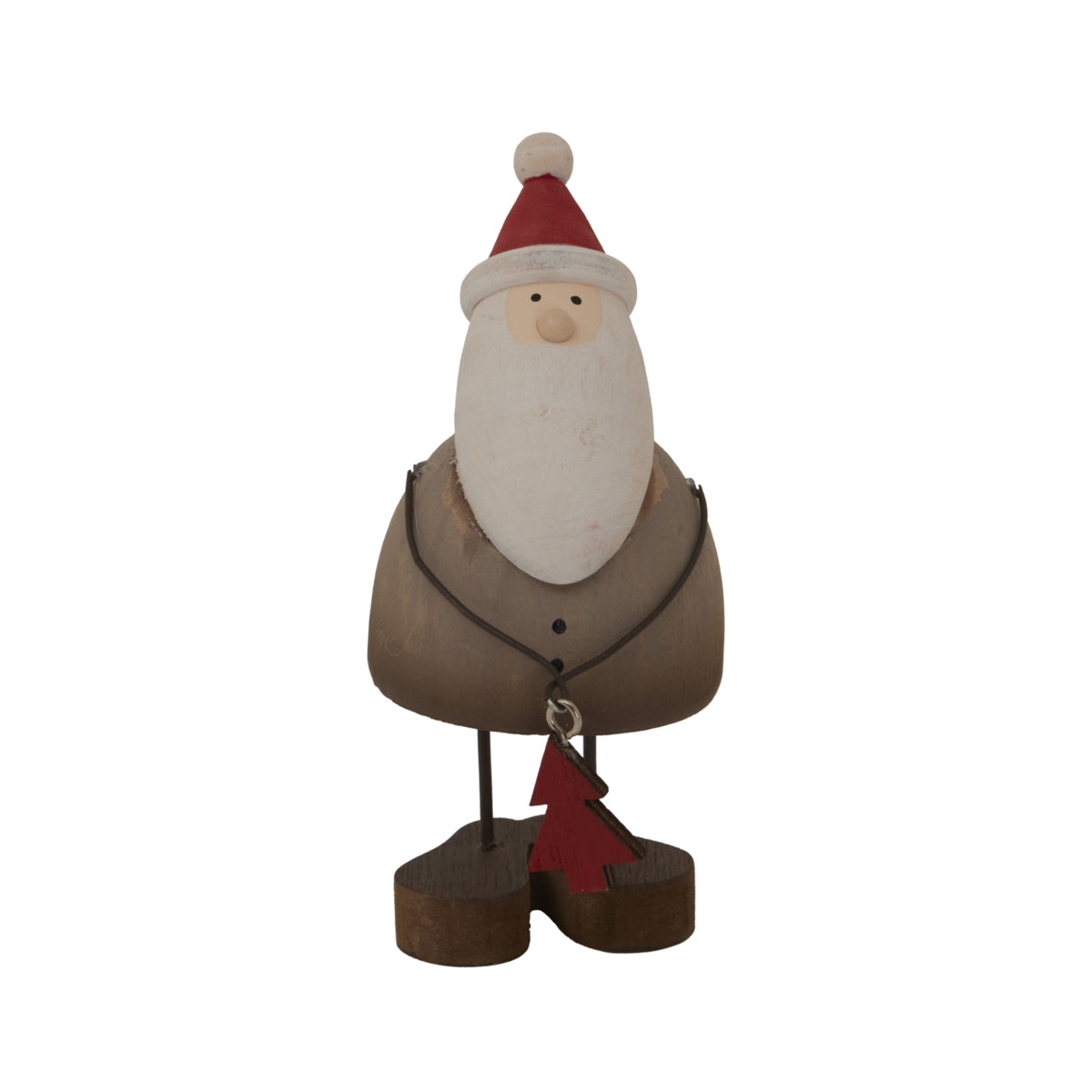 Rustic Santa With Tree Decoration - PLAINLY DOES IT