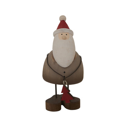 Rustic Santa With Tree Decoration - PLAINLY DOES IT