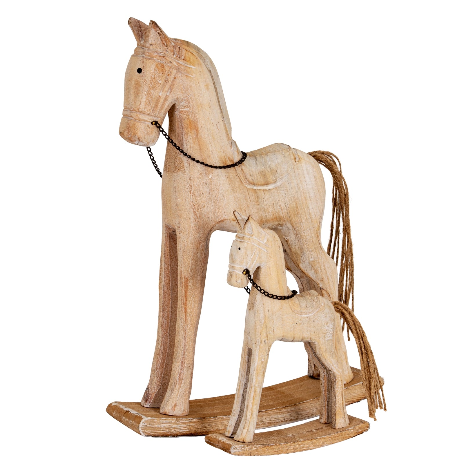 Natural Rustic Rocking Horse
