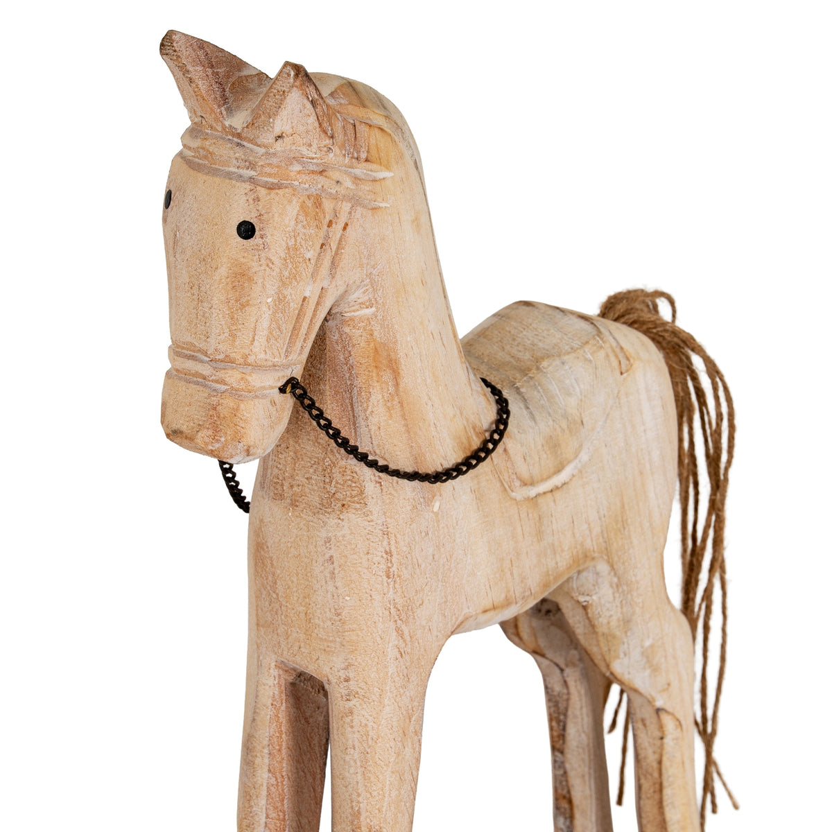 Large Natural Rustic Rocking Horse - PLAINLY DOES IT