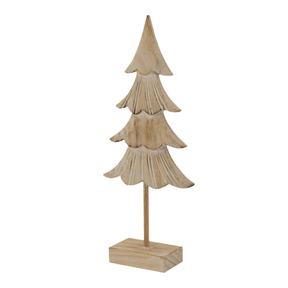 Rustic Fir Tree On Stand - PLAINLY DOES IT
