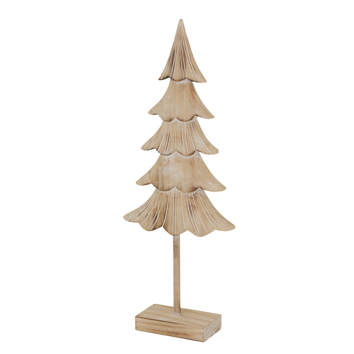 Medium Rustic Fir Tree On Stand - PLAINLY DOES IT