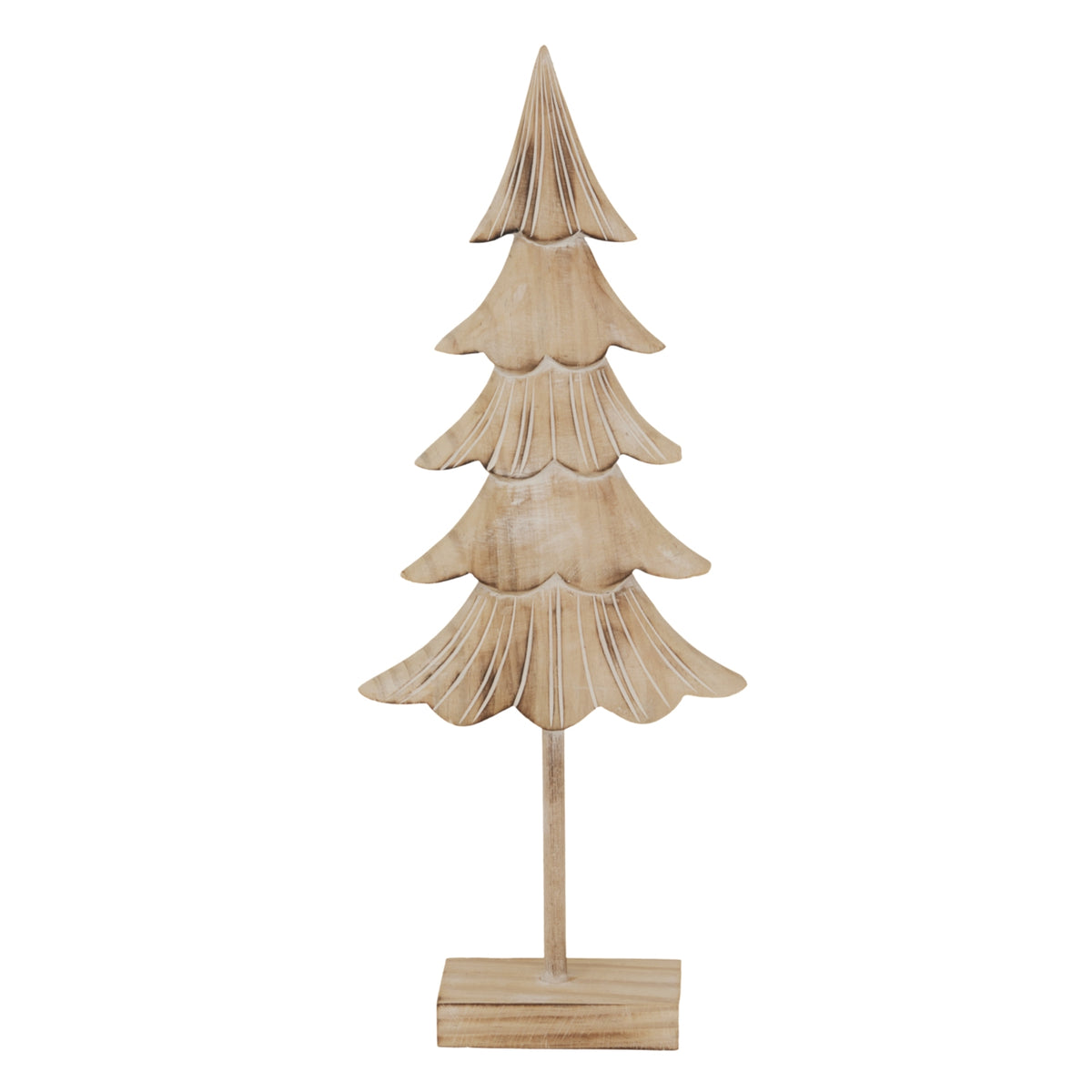 Medium Rustic Fir Tree On Stand - PLAINLY DOES IT
