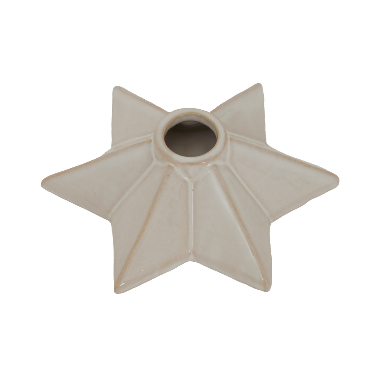 Alora Ceramic Angled Star Candle Holder - PLAINLY DOES IT