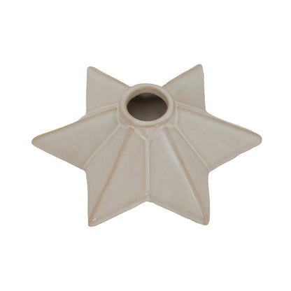 Alora Ceramic Angled Star Candle Holder - PLAINLY DOES IT