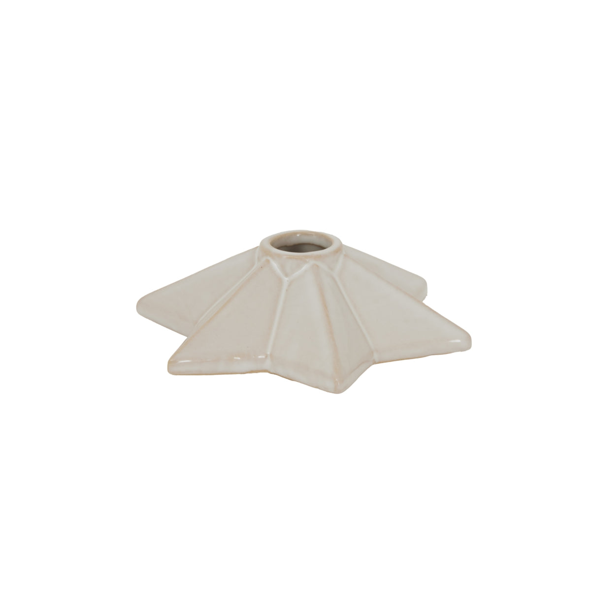Alora Ceramic Angled Star Candle Holder - PLAINLY DOES IT