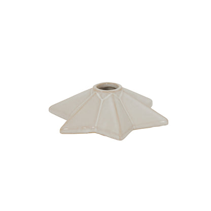 Alora Ceramic Angled Star Candle Holder - PLAINLY DOES IT