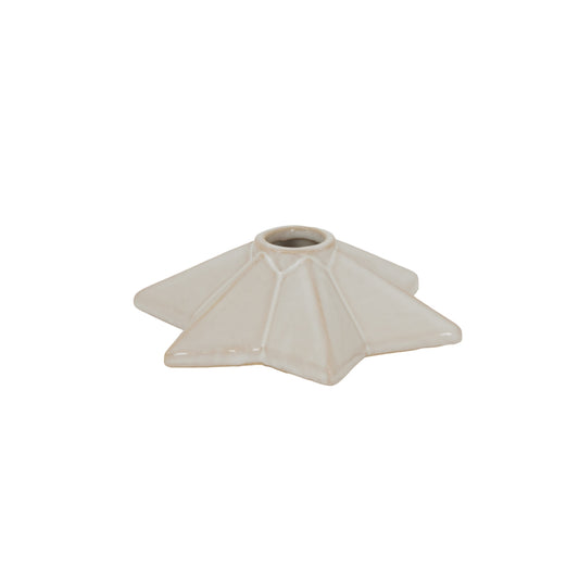 Alora Ceramic Angled Star Candle Holder - PLAINLY DOES IT