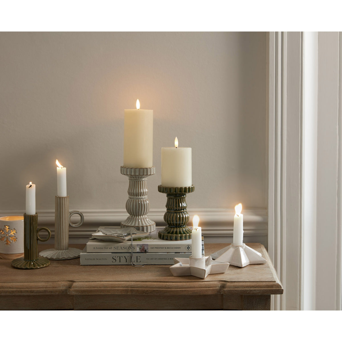 Alora Ceramic Star Candle Holder - PLAINLY DOES IT