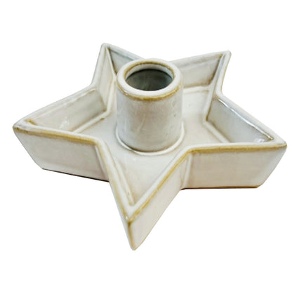 Alora Ceramic Star Candle Holder - PLAINLY DOES IT