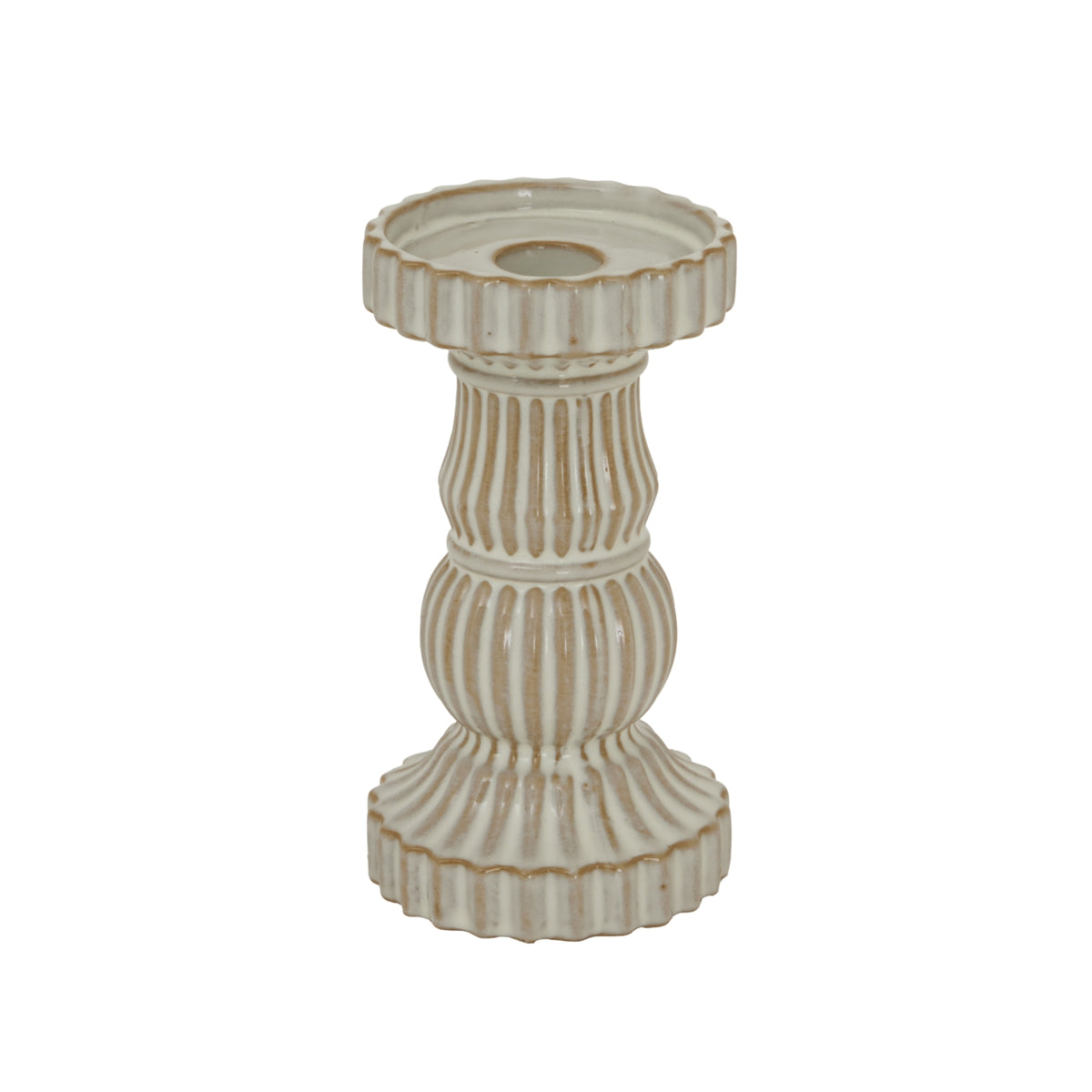 Alora Ceramic Pillar Candle Holder - PLAINLY DOES IT