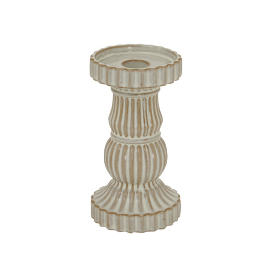 Alora Ceramic Pillar Candle Holder - PLAINLY DOES IT