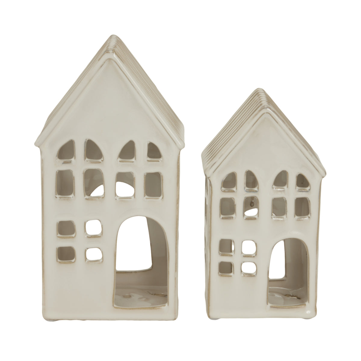 White Ceramic House Tea Light Holder - PLAINLY DOES IT
