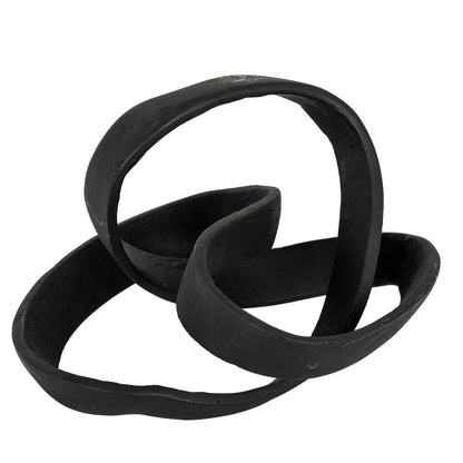 Black Cast Knot Ornament - PLAINLY DOES IT