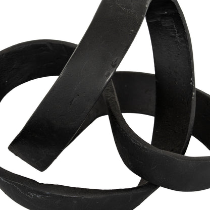 Black Cast Knot Ornament - PLAINLY DOES IT