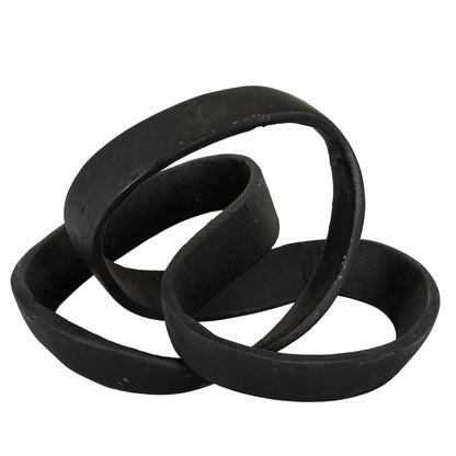 Black Cast Knot Ornament - PLAINLY DOES IT